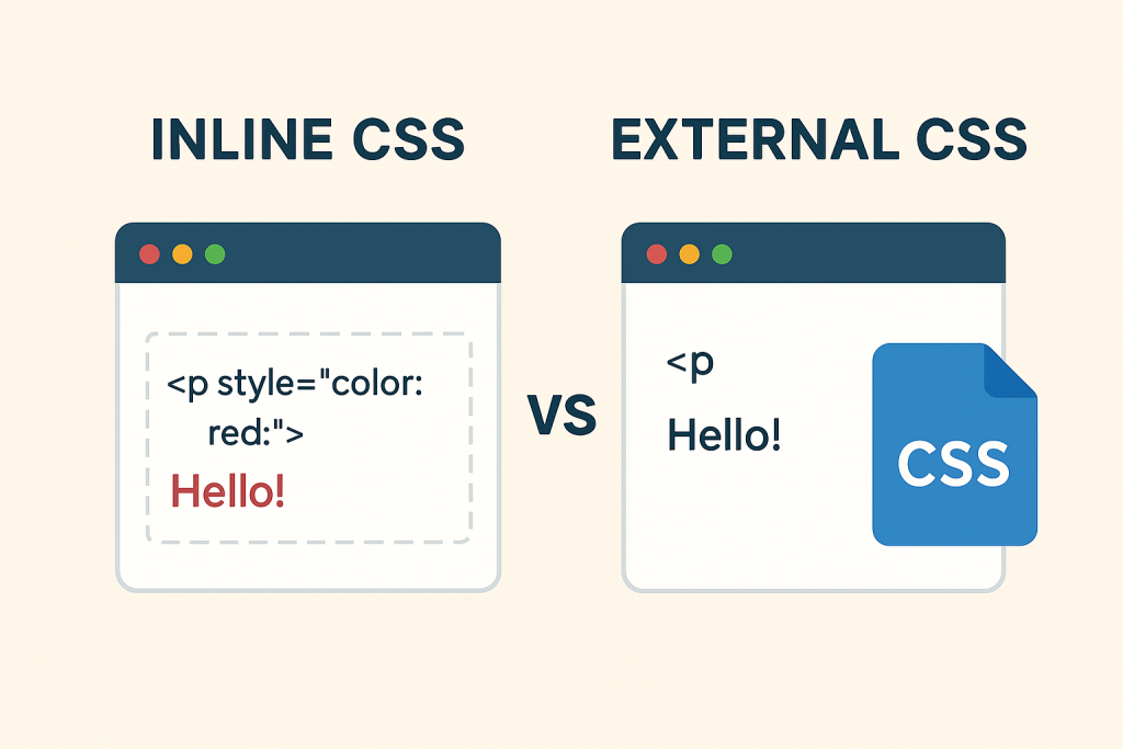 Inline CSS vs External CSS
